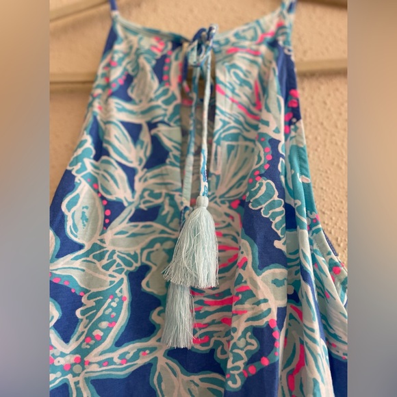 NWT- Lilly Pulitzer Women’s Small Margot Top Blue Haven Pop Up Into The Deep - Picture 8 of 8